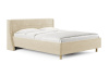 Кровать Madrid 80 190 Вельвет бежевый